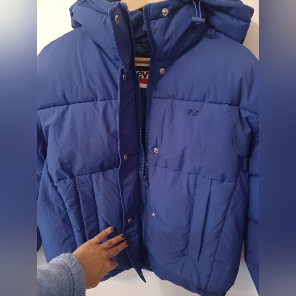⛔️SOLD⛔️🆕️NWT Levi's Women's Cinch Waist Puffer Jacket Crop Puffer Coat - Picture 14 of 16
